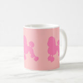 Klassische Pink Poodle Tasse (VorderseiteRechts)