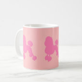 Klassische Pink Poodle Tasse (Vorderseite Links)