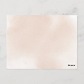 Klassische Pink Rose Kinderduschkarte Postkarte (Rückseite)