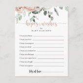 Klassische Pink Rose Kinderduschkarte Postkarte (Vorderseite)