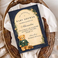 Klassische Plaid-Kinderzimmer-Teddy-Baby-Party