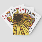 Klassische Playing Cards in Gelb und Schwarz Spielkarten (Rückseite)