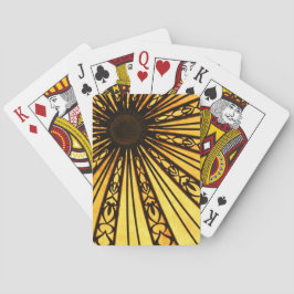Klassische Playing Cards in Gelb und Schwarz Spielkarten