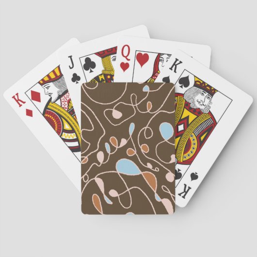 Klassische Playing Cards mit einer Linie Spielkarten (Rückseite)