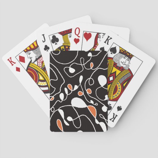 Klassische Playing Cards mit einer Linie Spielkarten (Rückseite)