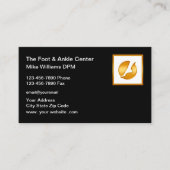 Klassische Podiatrist-Fußkarten und Visitenkarten  Visitenkarte (Vorderseite)