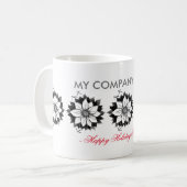 KLASSISCHE POINSETTIA Büro-Tasse Kaffeetasse (Vorderseite Links)