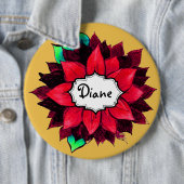 KLASSISCHE POINSETTIA im ROT Button (Beispiel)