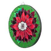 KLASSISCHE POINSETTIA im ROT Dartscheibe (Vorderseite rechts)