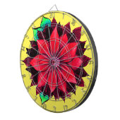 KLASSISCHE POINSETTIA im ROT Dartscheibe (Vorderseite rechts)