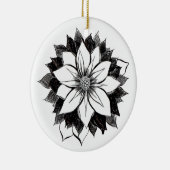 KLASSISCHE POINSETTIA Verzierung Keramik Ornament (Rechts)