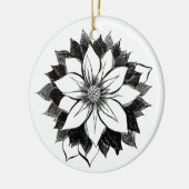 KLASSISCHE POINSETTIA Verzierung Keramik Ornament (Links)
