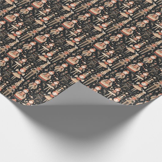 Klassische Polichinelles, Nutcracker Ballet Geschenkpapier (Ecke)