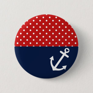 Klassische Polka-Punkt-SeeLiebe Button