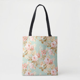 Klassische Populäre Blume Nahtloses Muster im Hint Tasche