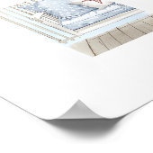 Klassische Porsche Patriotic Americana Swing Poster (Ecke)