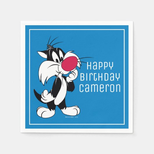 Klassische Pose Sylvester jr. | Serviette (Vorderseite)