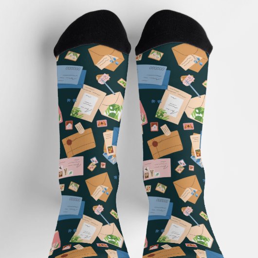 Klassische Post Socken (Oben)