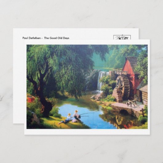 Klassische Postkarte (Vorne/Hinten)