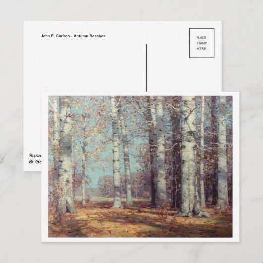 Klassische Postkarte (Vorne/Hinten)