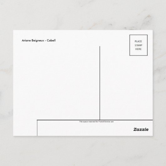 Klassische Postkarte (Rückseite)