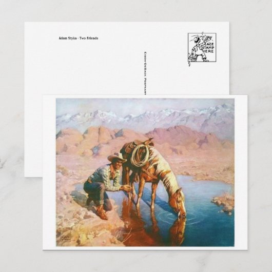 Klassische Postkarte (Vorne/Hinten)