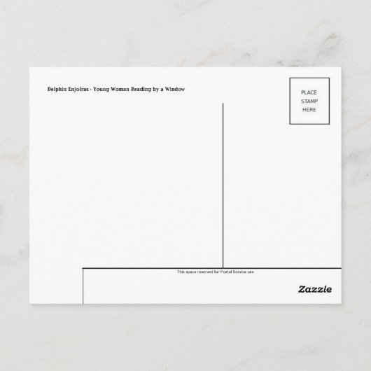 Klassische Postkarte (Rückseite)