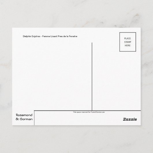 Klassische Postkarte (Rückseite)