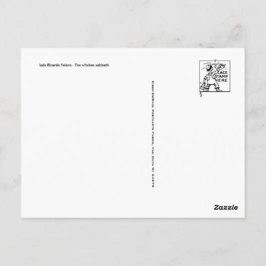 Klassische Postkarte (Rückseite)