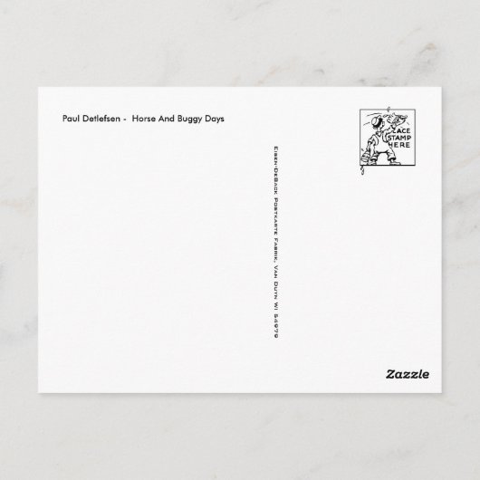 Klassische Postkarte (Rückseite)