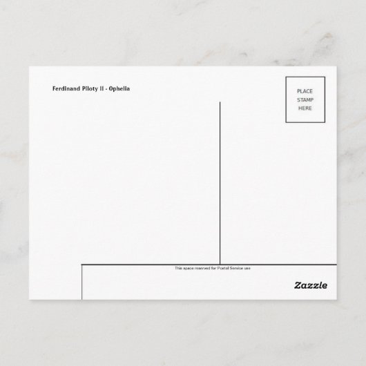 Klassische Postkarte (Rückseite)