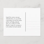 Klassische Postkarte "Danke für Ihr Mitgefühl" (Rückseite)