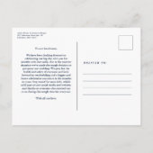 Klassische Postkarte für Hochzeiten (Rückseite)