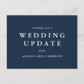 Klassische Postkarte für Hochzeiten (Vorderseite)