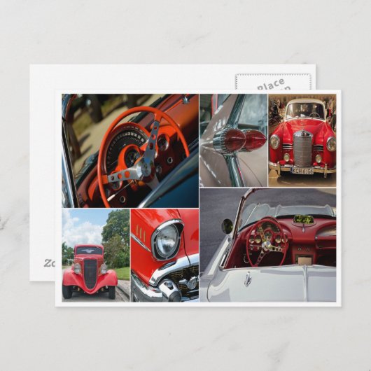 Klassische Postkartenabholkarte Postkarte (Vorne/Hinten)