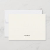 Klassische Postponement-Announcement-Karte Ankündigung (Rückseite)