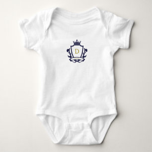 Klassische Preppy Charm Kariert Reittier Baby Dusc Strampler