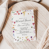 Klassische Probe Wild Floral Abendessen Einladung