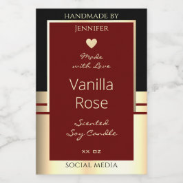 Klassische Produktkennzeichnungen Black Burgundy G Lebensmitteletikett