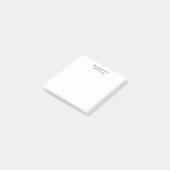 Klassische professionelle eigene Namensinformation Post-it Klebezettel (angewinkelt)