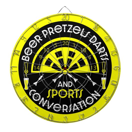 Klassische Pub Darts Dartscheibe (vorne)
