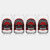 Klassische Pub Darts Dosenglas (Vorderseite)