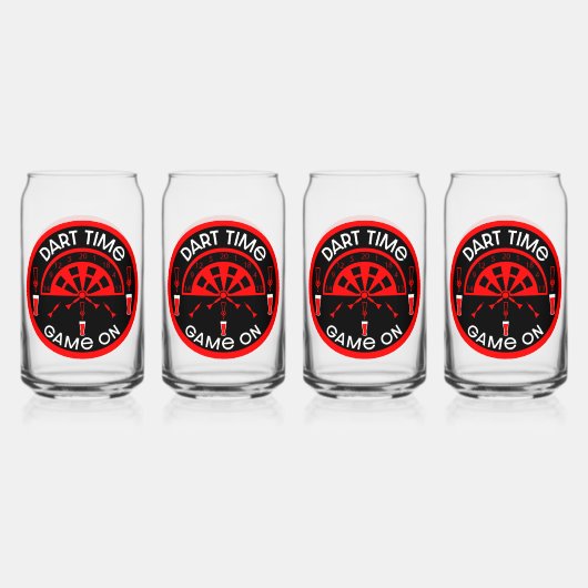 Klassische Pub Darts Dosenglas (Vorderseite)