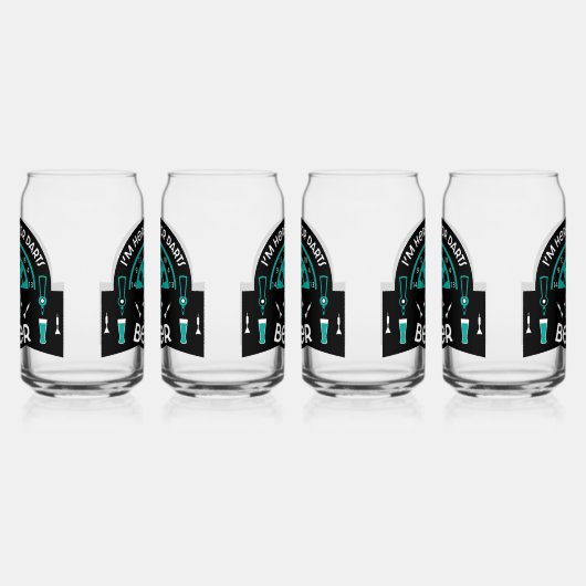 Klassische Pub Darts Dosenglas (Links)