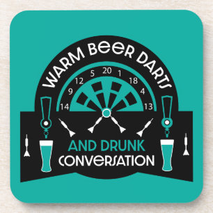 Klassische Pub Darts Getränkeuntersetzer