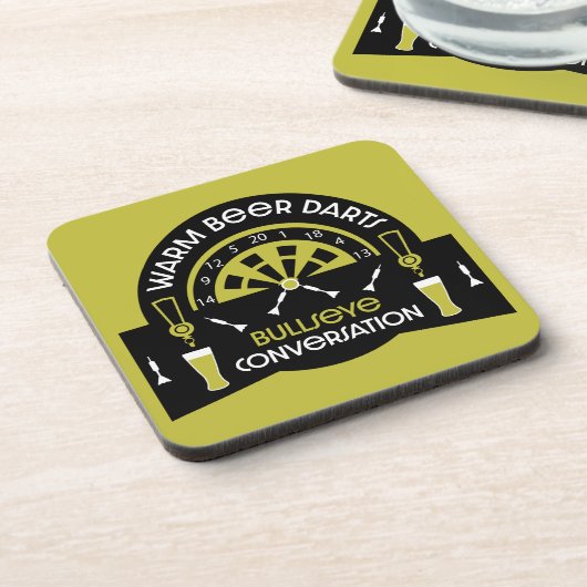 Klassische Pub Darts Getränkeuntersetzer (Linke Seite)