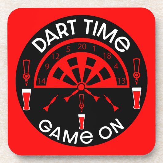 Klassische Pub Darts Getränkeuntersetzer (Vorderseite)