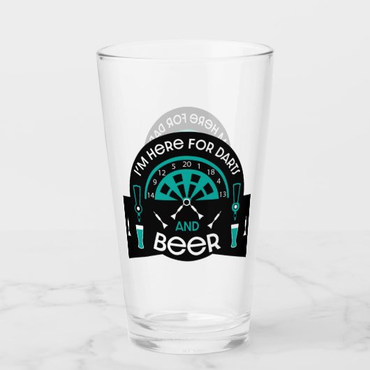 Klassische Pub Darts Glas (Vorderseite)
