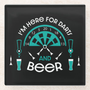 Klassische Pub Darts Glasuntersetzer