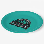 Klassische Pub Darts Pappteller (Schrägansicht)